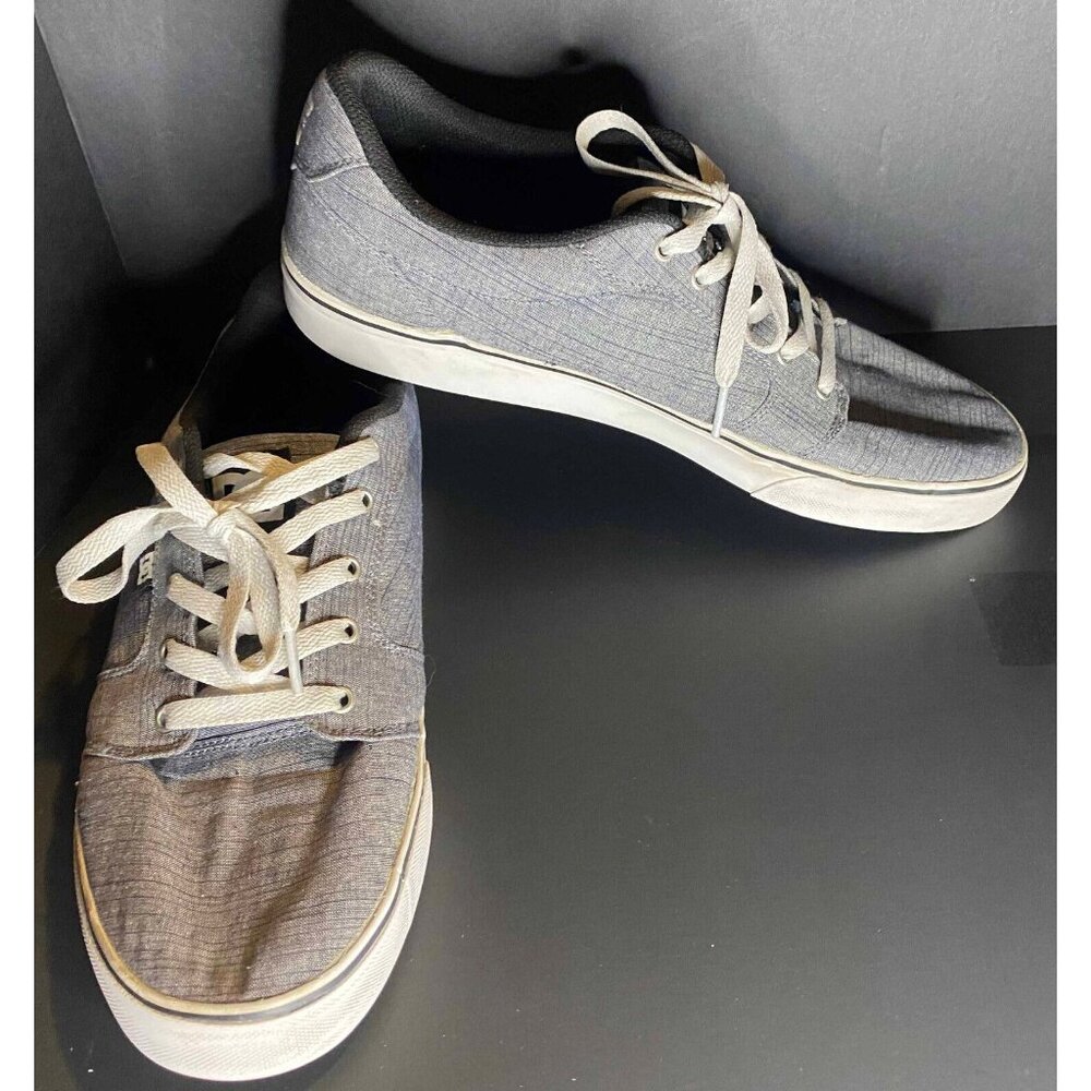 DC Anvil TX SE Gray Canvas Skate Shoes Mens 13 Skater Sneakers Y2K - Picture 1 of 8